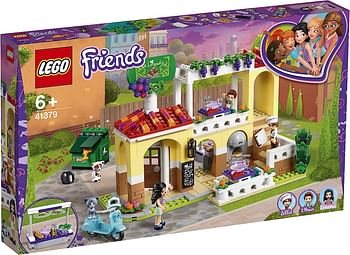 LEGO 41379 Friends Heartlake City Restaurant Pizzeria Set with 3 Mini Dolls, Scooter and 2 Cat Figures