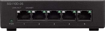 Cisco SG110D-05-EU 5-Port Gigabit Desktop Switch