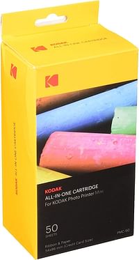 Kodak-Mini Fotodrucker-Patrone-PMC, ALLES-IN-EINEM Papier- und Farbtinten-Nachfüllpack - 50 Blätter