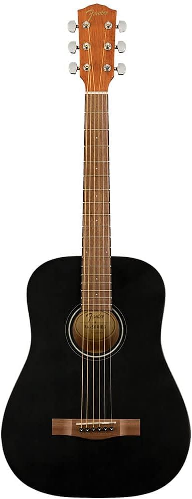 Fender FA-15 3/4 Acoustic Guitar With Gig Bag Limited Edition Black