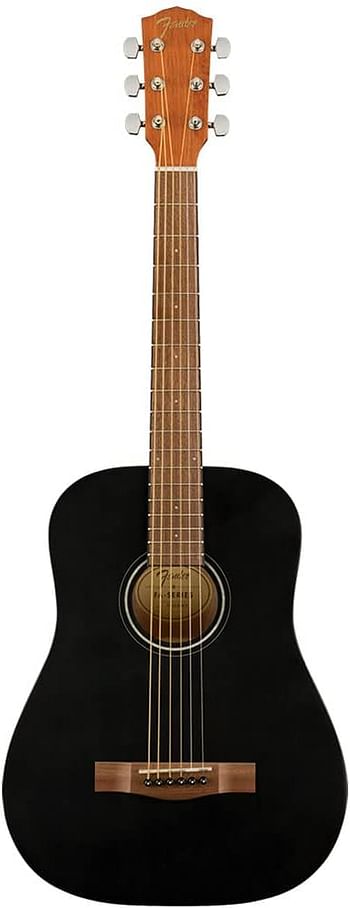 Fender FA-15 3/4 Acoustic Guitar With Gig Bag Limited Edition Black