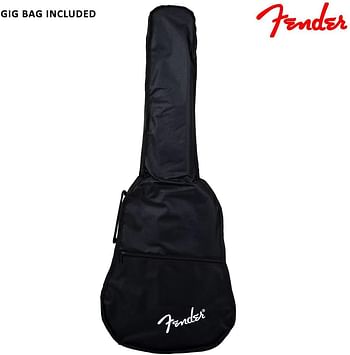 Fender FA-15 3/4 Acoustic Guitar With Gig Bag Limited Edition Black