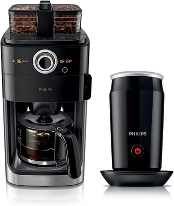 Philips Grind & Brew Coffee Maker, HD7762/00, Black