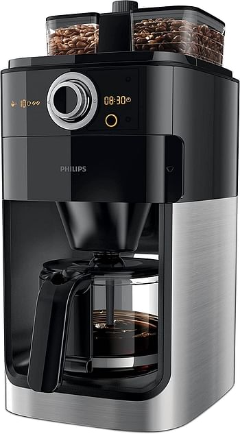 Philips Grind & Brew Coffee Maker, HD7762/00, Black