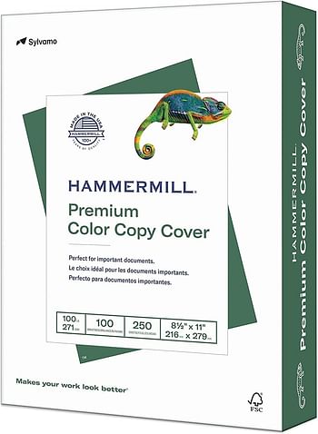 Hammermill Cardstock, Premium Color Copy, 32 lb, 11" x 17"-1 Pack (250 Sheets) - 100 Bright, Made in the USA Card Stock, 120024R