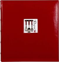 سي آر حافظة وصفات المطبخ الجلدية باللون الأحمر من جيبسون - 28 سم × 30 سم