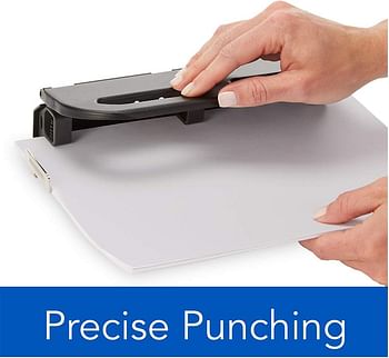 Swingline 2-7 Hole Punch, Semi-Adjustable, Heavy Duty Puncher, Easy Touch, 24 Sheet Punch Capacity, Black (74150)