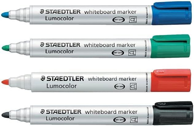 Staedtler Whiteboard Marker with Round Tip - Green/Green/10 Pack/Chisel/Letter Print