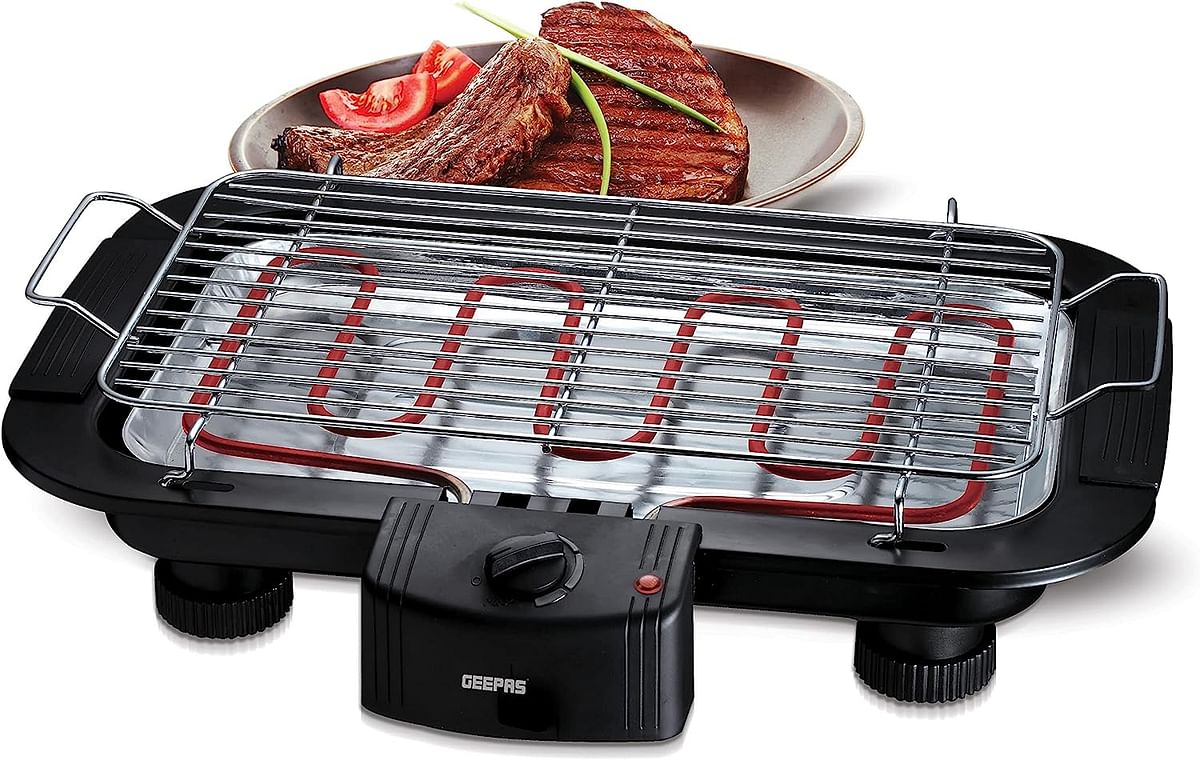 Geepas Gbg877 Griller - black