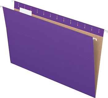 Pendaflex Hanging File Folders, Letter Size, Assorted Colors, 1/5-Cut Adjustable Tabs, 25 Per Box (81663)