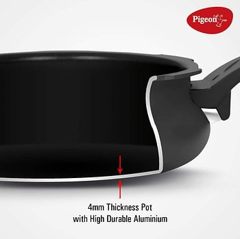 Pigeon All In One Super Cookware Set, Black, 3 Liters, 620-H