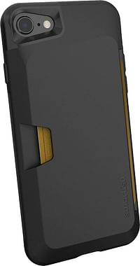 Smartish iPhone SE Wallet Case - Wallet Slayer Vol. 1 [Slim + Protective + Grip] Credit Card Holder for Apple iPhone SE 2022/2020 & iPhone 7/8 - Black Tie Affair