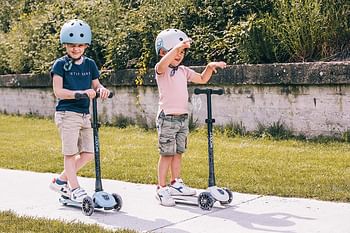 Scoot and Ride | Matte Finish Baby Helmet with Adjustable Straps | Sizes Small-Medium | Includes LED Saftey Light and Soft Fleece Padding for Extra Protection