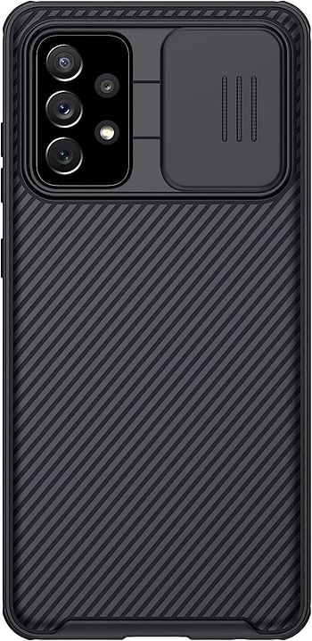 Nillkin Case Compatible with Galaxy A72 5G Cover, Hard CamShield with Camera Slide Protective Cover Drop Protection Cover [Built-in Lens Protector][ Designed Case for Samsung Galaxy A72 5G ] - Black