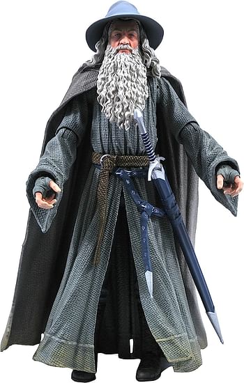 DIAMOND SELECT TOYS The Lord of The Rings: Gandalf Action Figure, Multicolor
