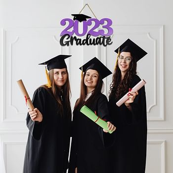 ssailue decor Graduation 2022 Wood Sign Decoration -2022 Graduate Photo Booth Props, First Day of School Cutout Signs, Back to Porch Decorations (Blue)