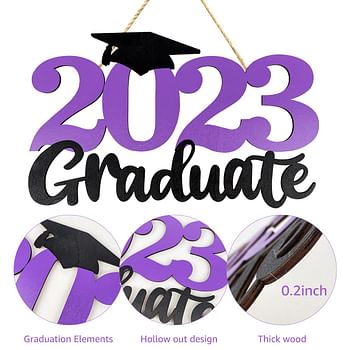 ssailue decor Graduation 2022 Wood Sign Decoration -2022 Graduate Photo Booth Props, First Day of School Cutout Signs, Back to Porch Decorations (Blue)