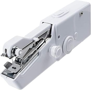 ECVV Portable Sewing Machine Handheld - Mini Hand Sewing Machine for Kids Beginners Home or Travel Sewing - Cordless Small Handy Stitch Handheld Sewing Machine for Easy Quick Repairs Fabric Leather