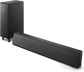 Philips Soundbar Speaker Tab5305/98 2.1 Ch Wireless Subwoofer Bluetooth, Hdmi Arc, Black