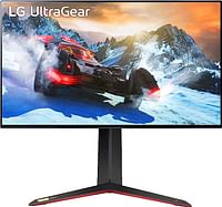 LG 27GP95R-B 27” Ultragear UHD (3840 x 2160) Nano IPS Gaming Monitor w/1ms Response Time & 144Hz Refresh Rate, NVIDIA G-SYNC Compatible & AMD FreeSync Pro, Adjustable Tilt, Height, Swivel & Pivot