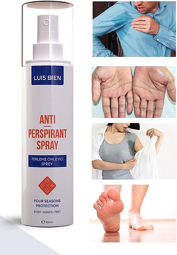 Luis Bien Antiperspirant Spray for Body, Hands and Feet (100ml)