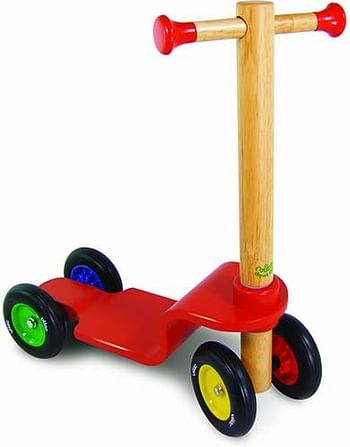 Vilac 1012 Wooden Children's Scooter with 4 Sturdy Rubber Wheels