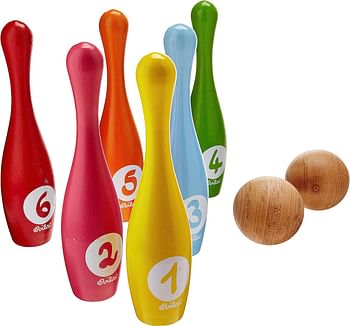 Vilac 6 Pin Bowling Set with 2 Balls