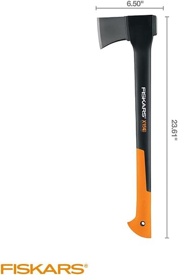 Fiskars 378571-1002 X15 Chopping Axe 23.5", 23.5 Inch, Orange/Black,Yellow/Black