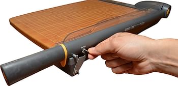 Westcott 15'' TrimAir Anti-Microbial Wood Guillotine Paper Cutter & Paper Trimmer, 30 Sheet (15107)