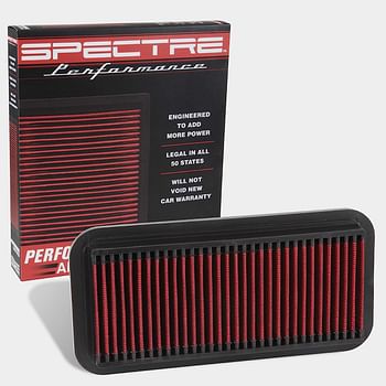 Spectre Universal Clamp-On Air Filter: High Performance Washable Filter: Round Tapered; 3 in/3.5 in/4 in Flange ID; 10.6 in (269 mm) Height; 6 in (152 mm) Base; 4.75 in (121 mm) Top SPE-9731 Black