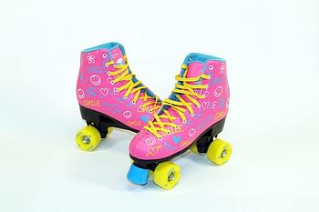 ايبيك سكيتس الواح التزلج حذاء تزلج رباعي العجلات بلون زهري داكن /US Ladies 4|EU 35/Pink
