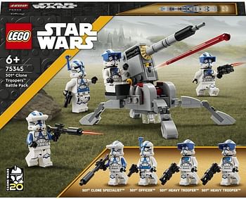 LEGO® Star Wars™ 501st Clone Troopers™ Battle Pack 75345 Building Toy Set (119 Pieces)