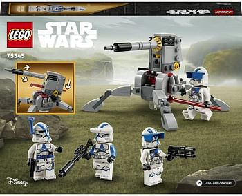 LEGO® Star Wars™ 501st Clone Troopers™ Battle Pack 75345 Building Toy Set (119 Pieces)