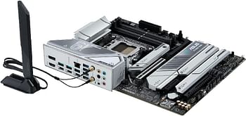 ASUS Prime X670E-PRO WiFi Socket AM5, LGA 1718, Ryzen 7000 ATX Motherboard, PCIe 5.0, DDR5, 4X M.2 Slots, USB 3.2 Gen 2x2 Type-C, USB4 Support, WiFi 6E, 2.5G - Black