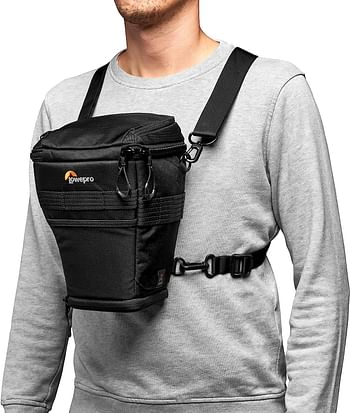 Lowepro ProTactic TLZ 70 AW DSLR toploader - expand to hold up 24-70mm f/2.8 and lens hood with portrait grip camera gear personal belongings for Like Canon 5D LP37278-PWW