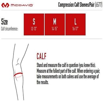 McDavid True Compression Calf Sleeve Size:S