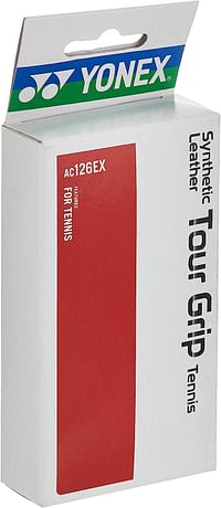 Yonex Ac126Ex Synthetic Leather Tour Racquet Grip, White