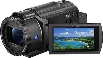 Sony FDR-AX43 | Ultra HD (UHD) 4K Compact Camcorder  5-Axis Balanced Optical SteadyShot 20x Optical Zoom Flip screen