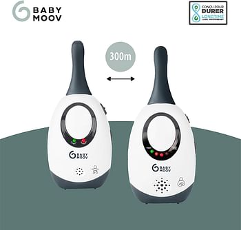 Babymoov Babymoov Audio Baby Monitor 300 Meter Range, Piece Of 1, 2 Count (Pack Of 1)