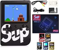 Sup Game Box Plus 400 In 1 Retro Games Upgraded vs Mini Portable Console Handheld Gift By Prime Tech ™ (Black)