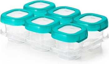 Oxo Tot Baby Blocks Freezer Storage Containers (60 ml x 6) - Teal