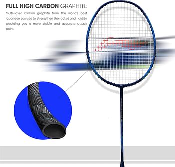 Li-Ning G-Force Superlite Max 9 Carbon Fibre Badminton Racket with Free Full Cover(80 Grams. 30 Lbs)