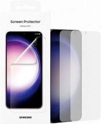 SAMSUNG Galaxy S23+ Screen Protector Transparent, Green, EF-US916CTEGWW