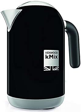 Kenwood kMix ZJX740BK Kettle, High-Quality Metal Housing in Stylish Design, Removable Stainless Steel Limescale Filter, Automatic Shut-Off, 360° Base, Capacity 1.7 Liters, 2200 Watt, Black