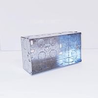 ريكستون صندوق معدني كهربائي مستطيل الشكل مكون من 5 قطع من جانج - عمق 47 ملم