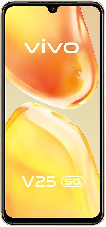 vivo V25 5G (Sunrise Gold, 8GB RAM, 128GB) 50MP AF Selfie Camera | Color Changing Design | 44W Charging | 90Hz 3D Curved AMOLED Display | Powerful MediaTek 900 Processor