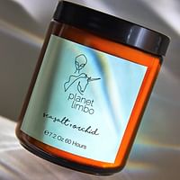 ‘Sea Salt + Orchid’ Scented Soy Wax Candle | Hand-Poured Natural Candle | Mermaid Oasis Summer Home Aromatherapy Candle | Aesthetic Holographic Gift
