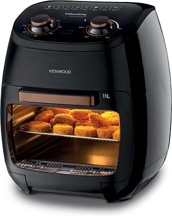 Kenwood Air Fryer Oven 11L 2000W Multi-Functional Air Fryer Cum Microwave Oven For Frying, Grilling, Broiling, Roasting, Baking, Toasting, Heating And Defrosting HFP90 Black