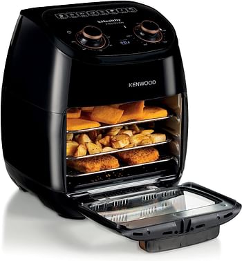 Kenwood Air Fryer Oven 11L 2000W Multi-Functional Air Fryer Cum Microwave Oven For Frying, Grilling, Broiling, Roasting, Baking, Toasting, Heating And Defrosting HFP90 Black