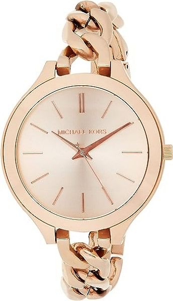 Michael Kors Women's MK3223 Slim Runway Rose Gold-Tone Stainless Steel Bracelet Watch